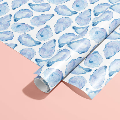 Watercolor Oyster Shell Gift Wrap