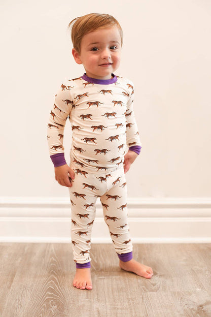 Purple Tiger Pajama Set