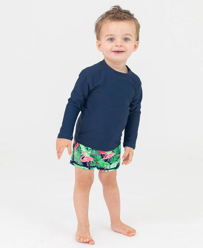 PREORDER | Baby Boys Flamingo Frenzy Swim Shorties