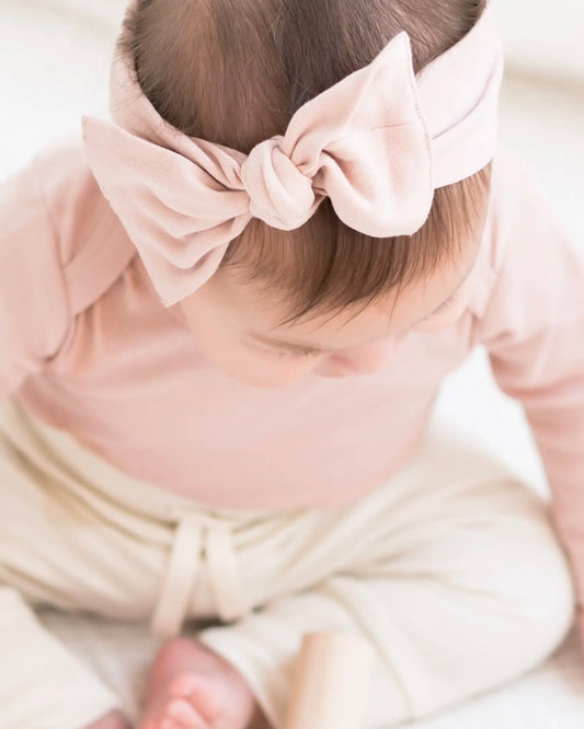 Organic Baby Knot Bow Wrap