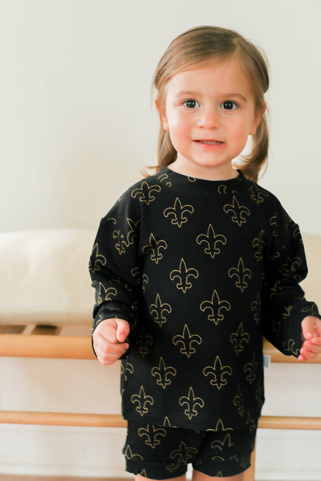 Fleur de lis Bamboo Sweatshirt Set