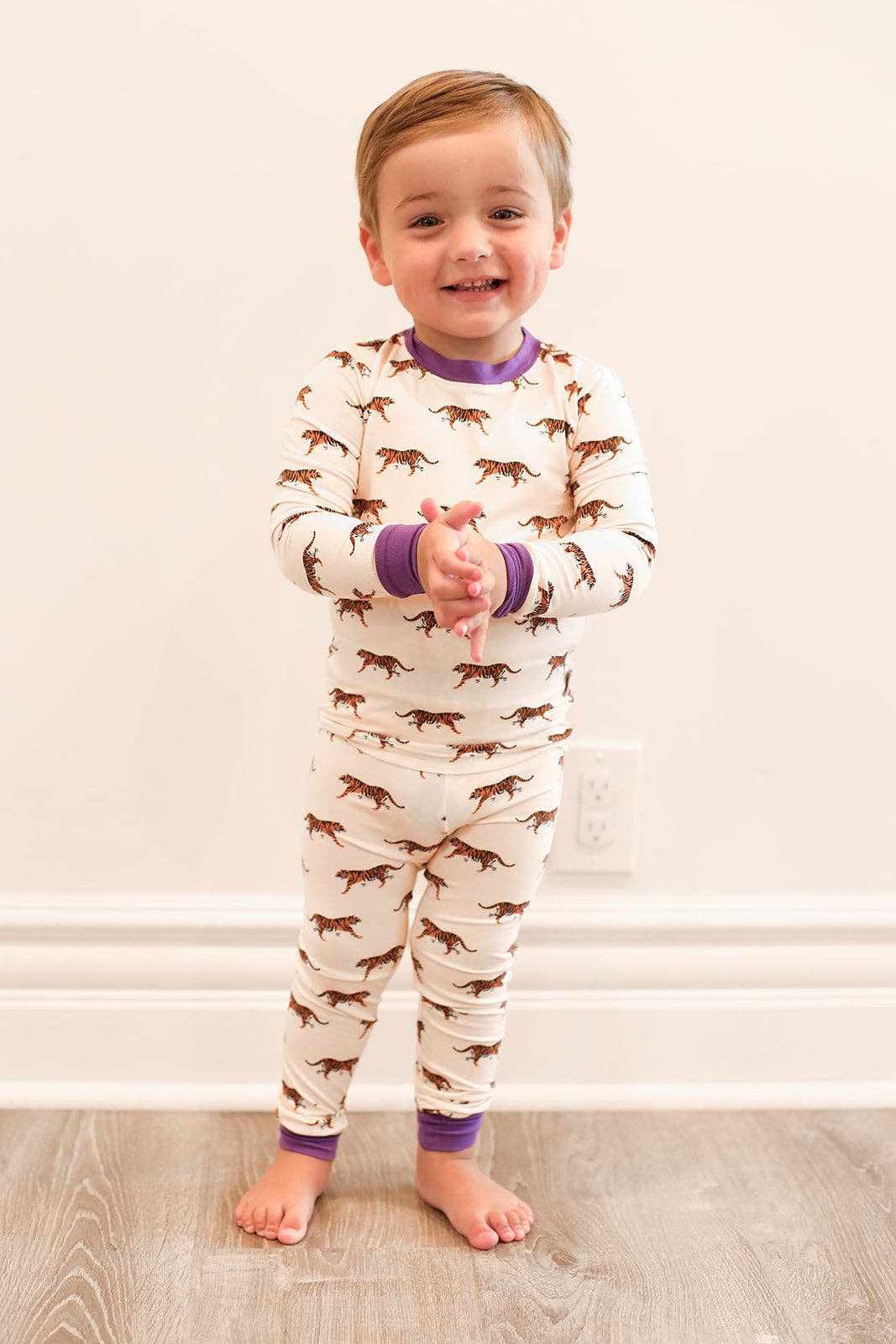 Purple Tiger Pajama Set