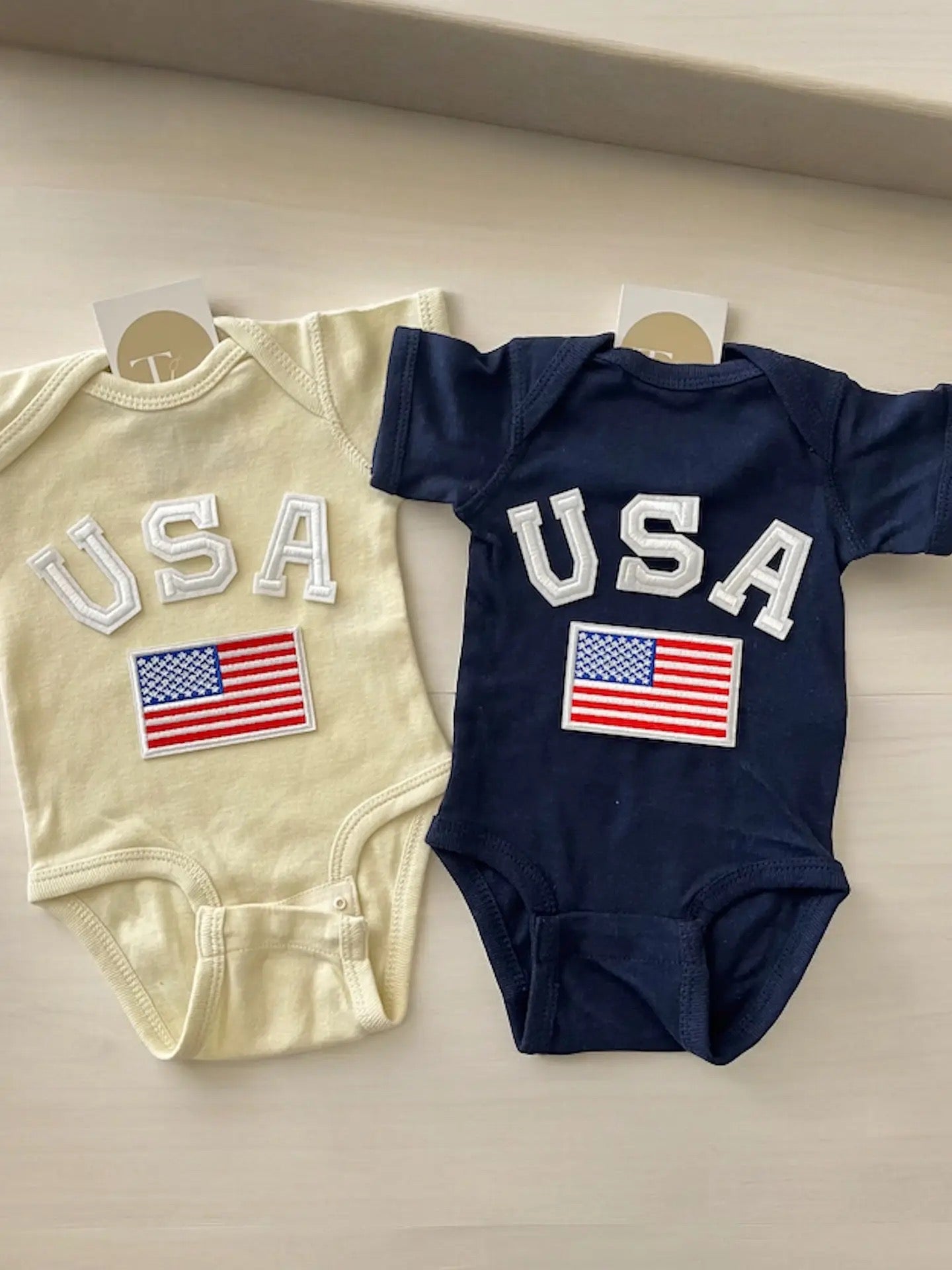 USA Flag Baby Onesie