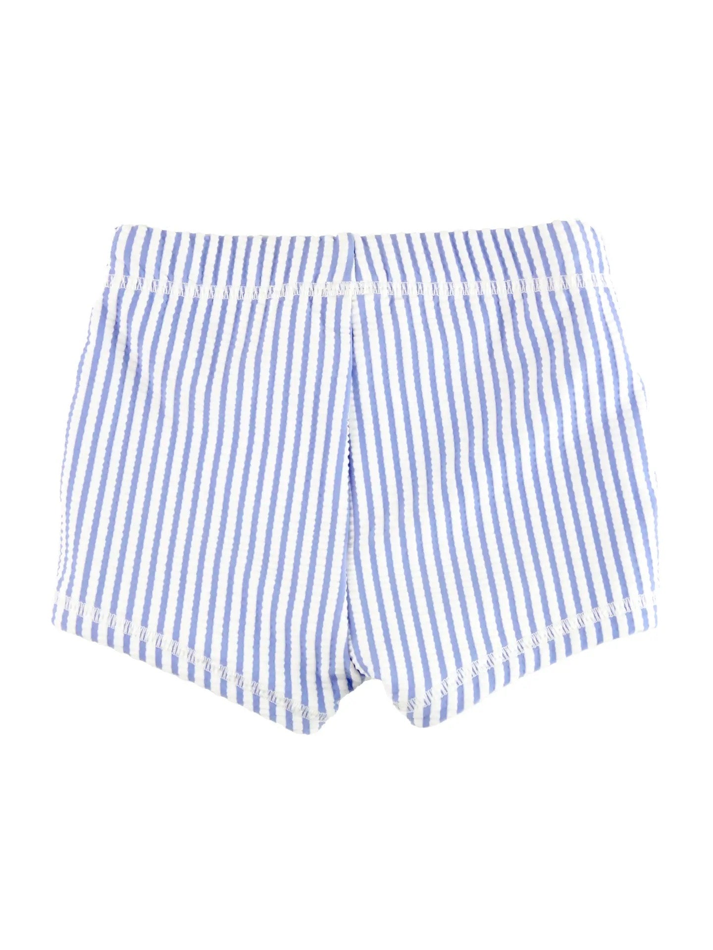 Periwinkle Blue Seersucker Swim Shorties