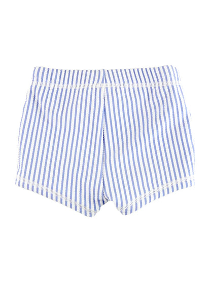 Periwinkle Blue Seersucker Swim Shorties