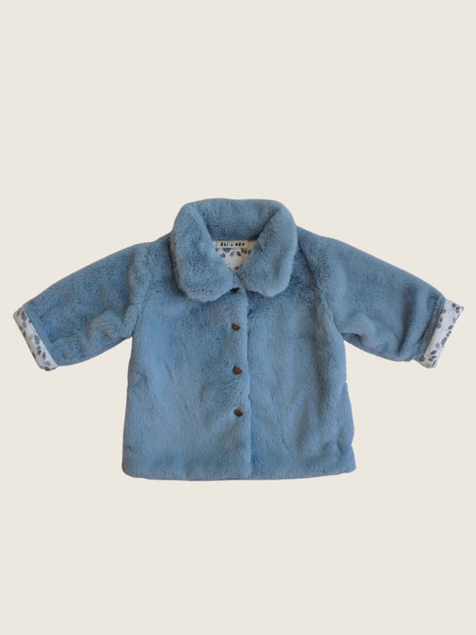 PREORDER | Blue Faux-Fur Jacket