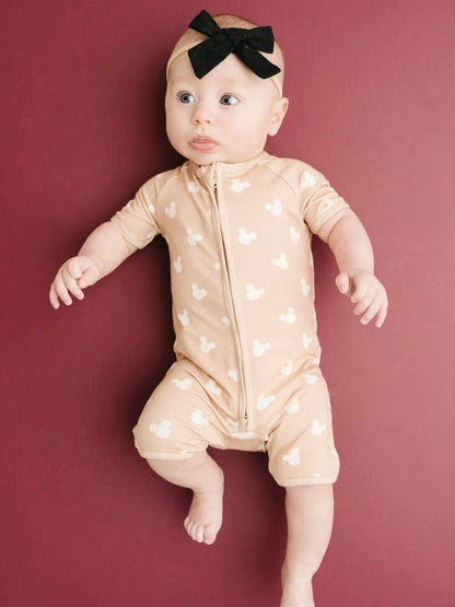 Magical Bamboo Beige Short Romper