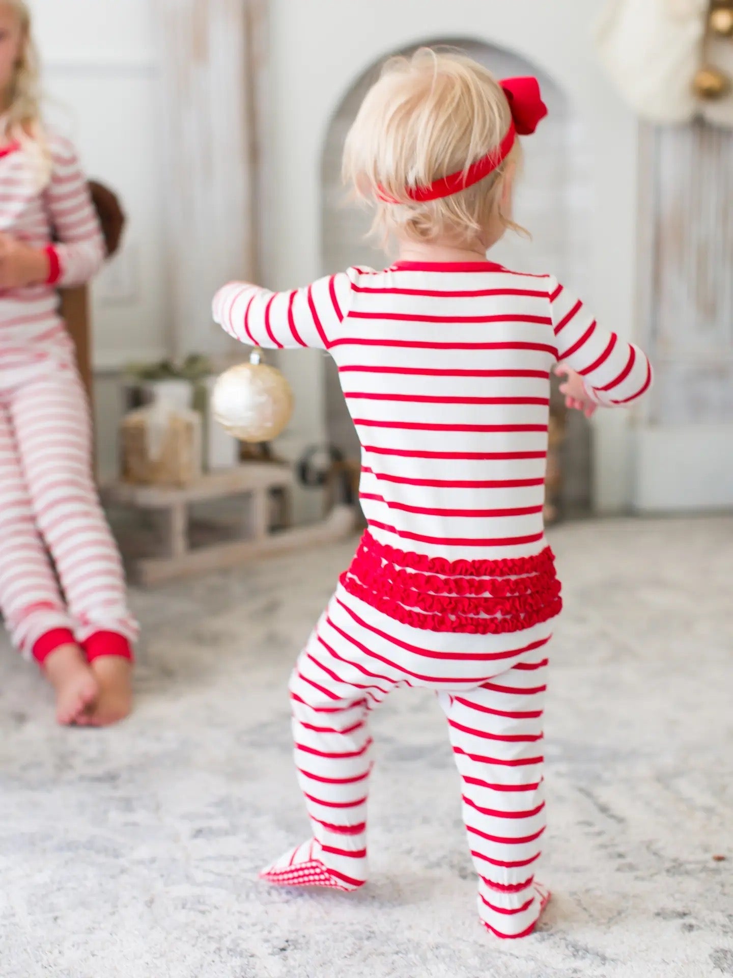 Candy Cane Stripe Footed Pajama