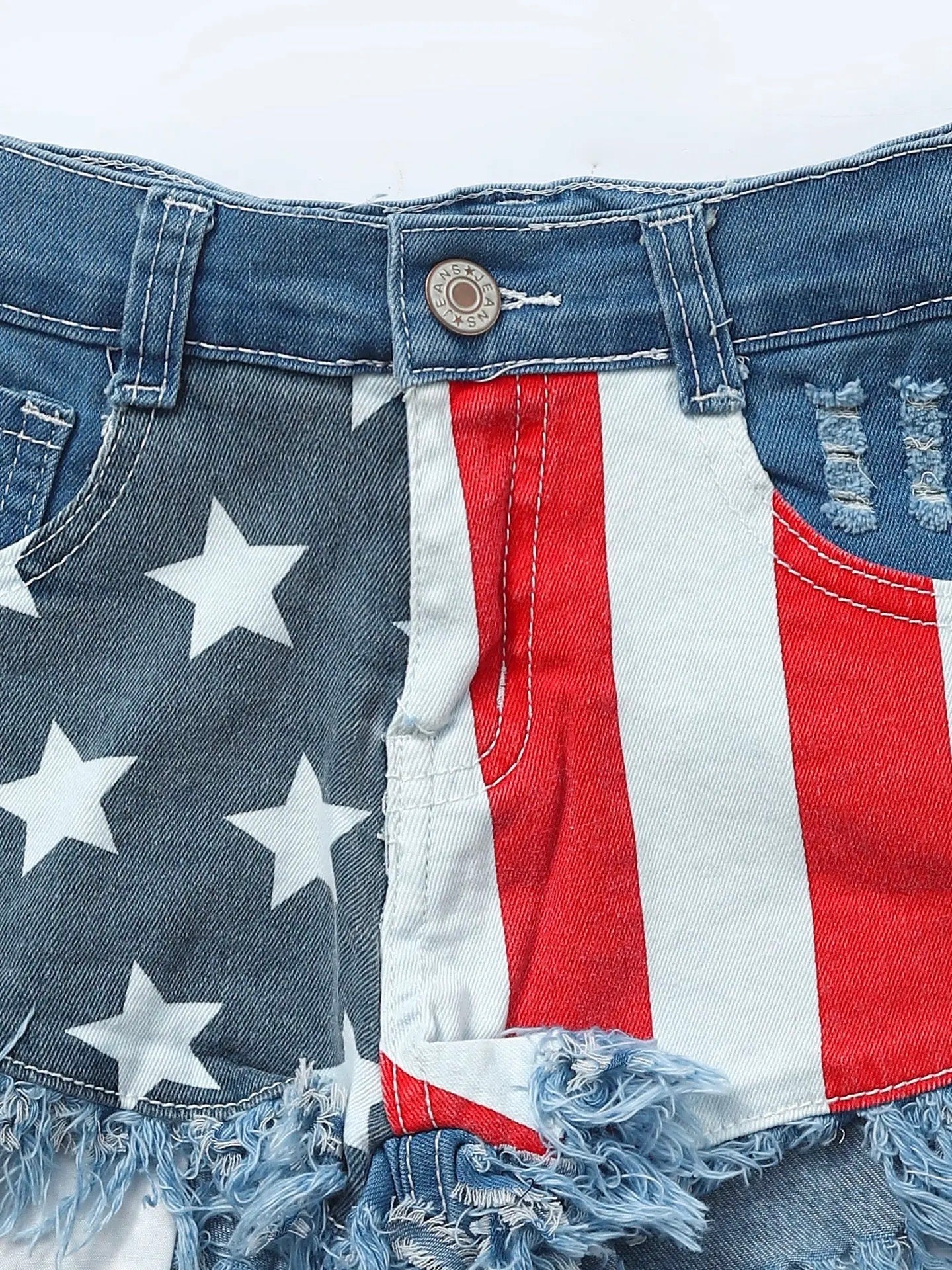 PREORDER | USA Denim Star Shorts