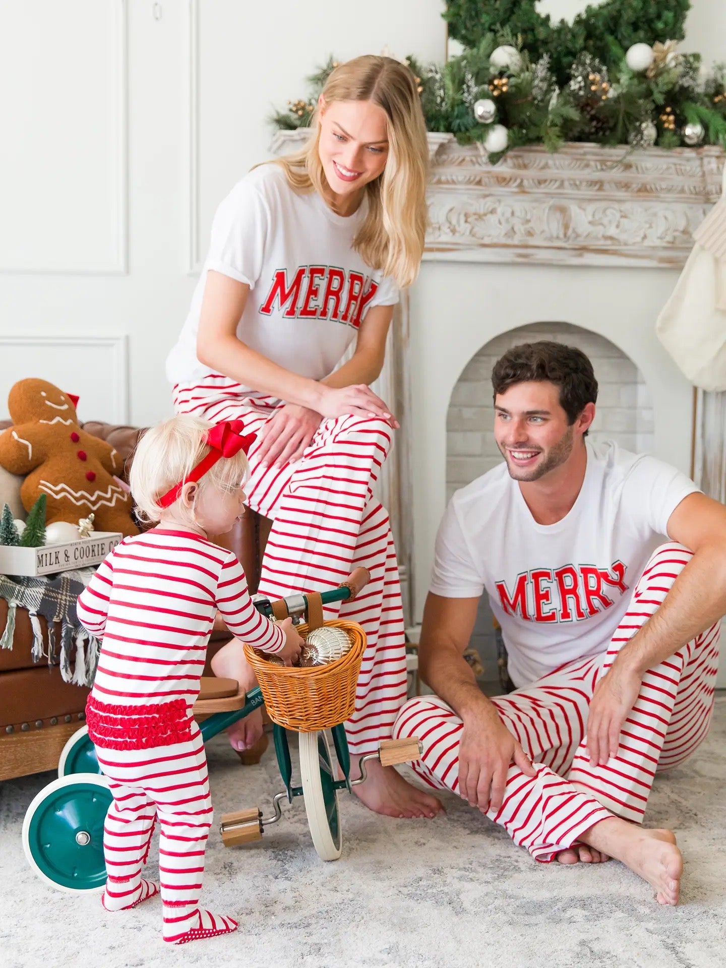 Candy Cane Stripe Footed Pajama