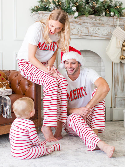 Candy Cane Stripe Footed Pajama