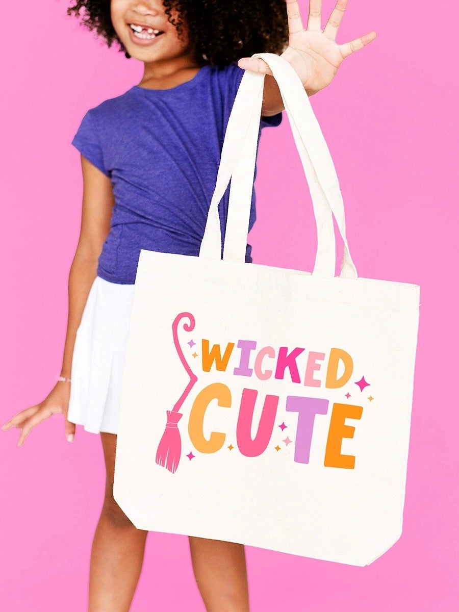 Wicked Cute Small Canvas Tote