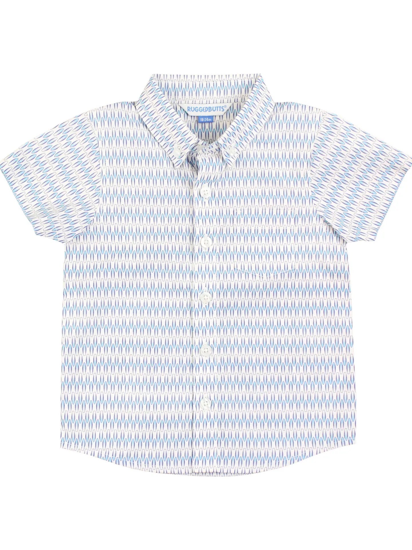 Riding the Waves Short Sleeve Button Down Shirt