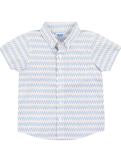 Riding the Waves Short Sleeve Button Down Shirt