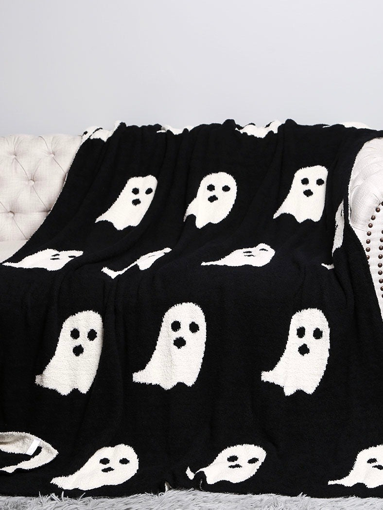 Ghost Patterned Throw Blanket