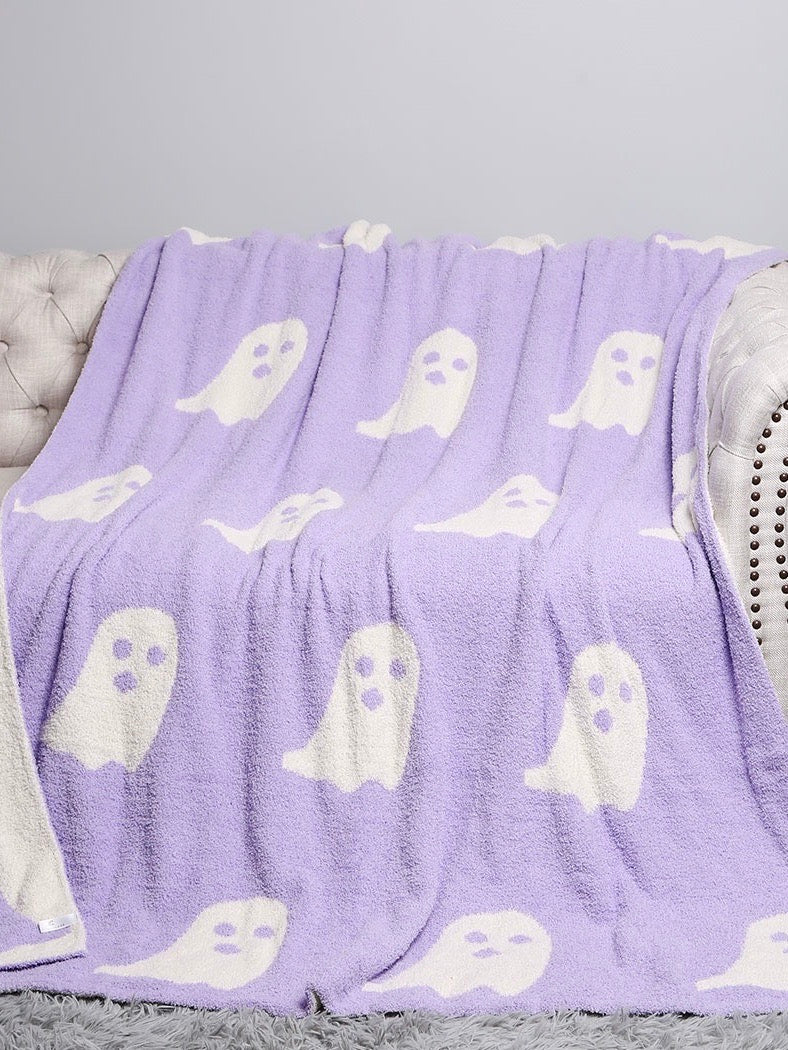 Ghost Patterned Throw Blanket