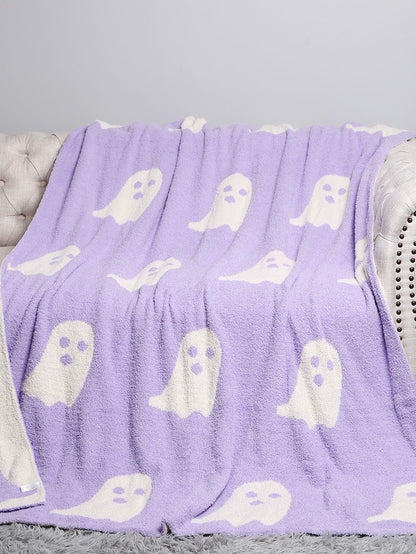 Ghost Patterned Throw Blanket