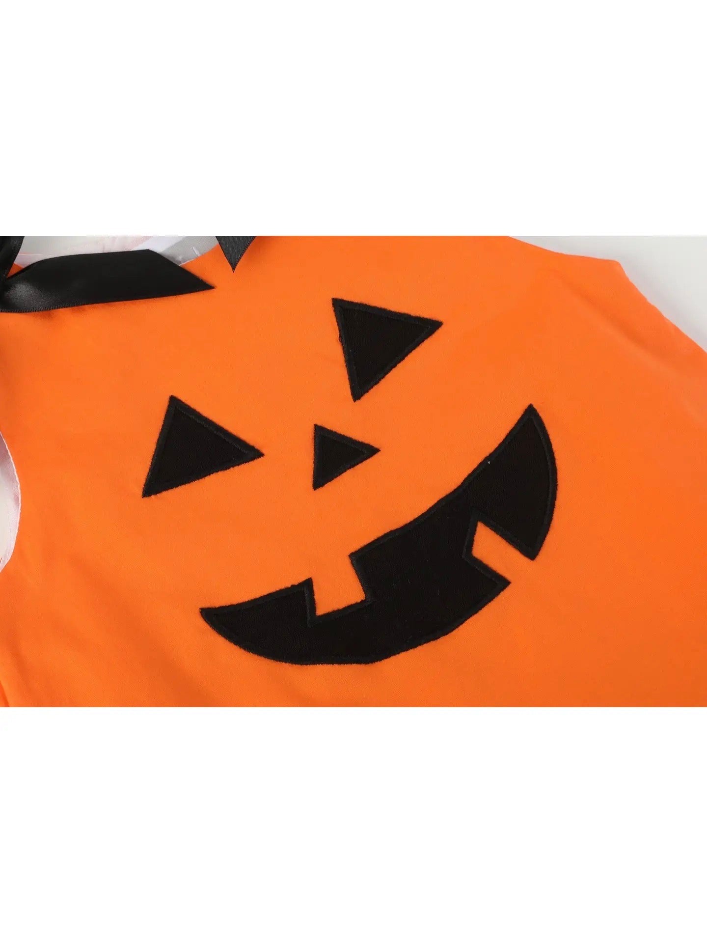 Jack-O-Lantern Pumpkin Halloween Ruffle Dress