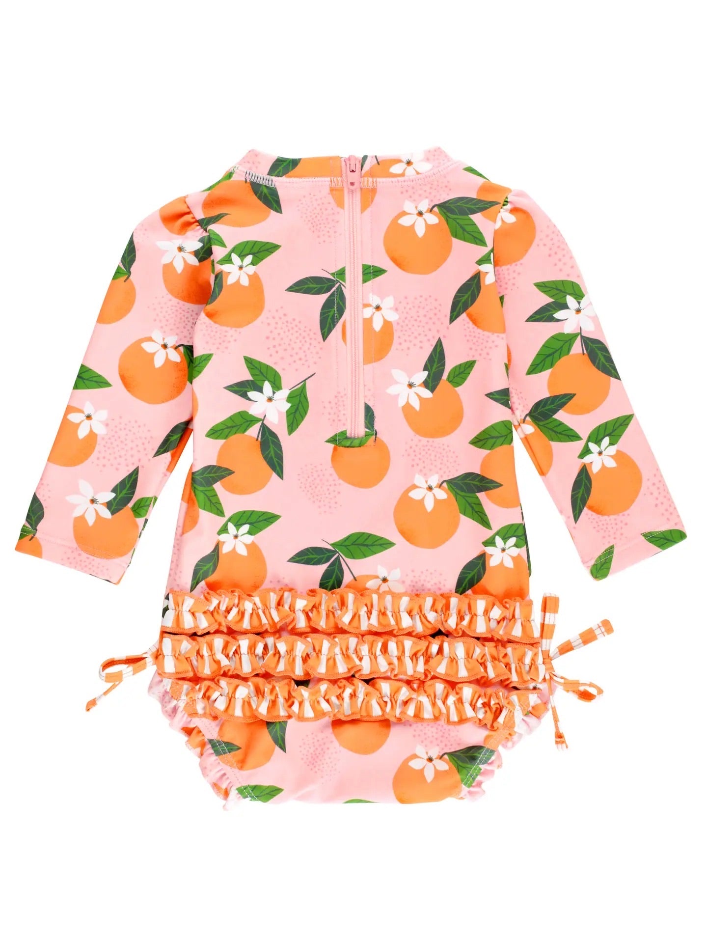 Orange You the Sweetest Long Sleeve One Piece Rash Guard