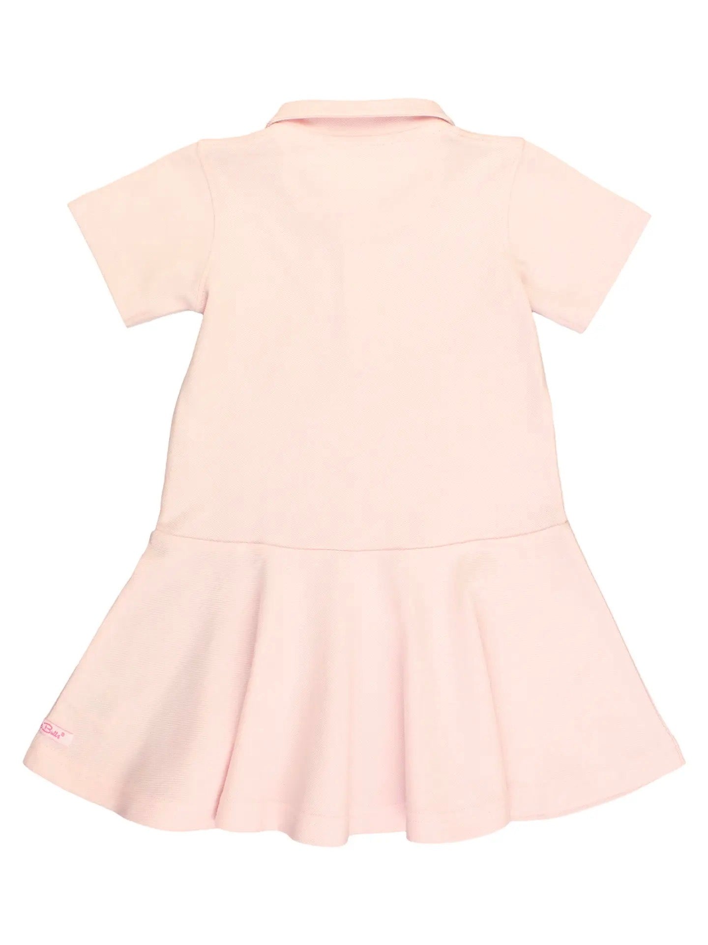 Pale Pink Pique Polo Short Sleeve Dress