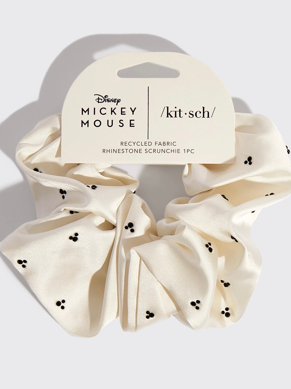 Kitsch & Mickey and Minnie Recycled Fabric Scrunchie