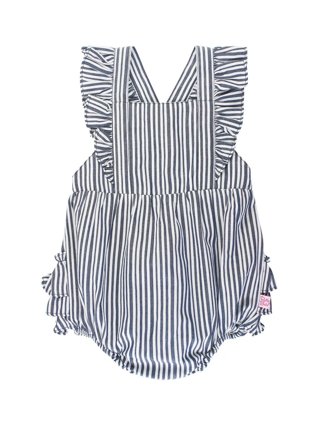 Navy Cross-Back Romper