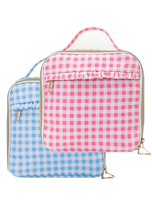 Plaid Ruffle Lunch Boxes Bag