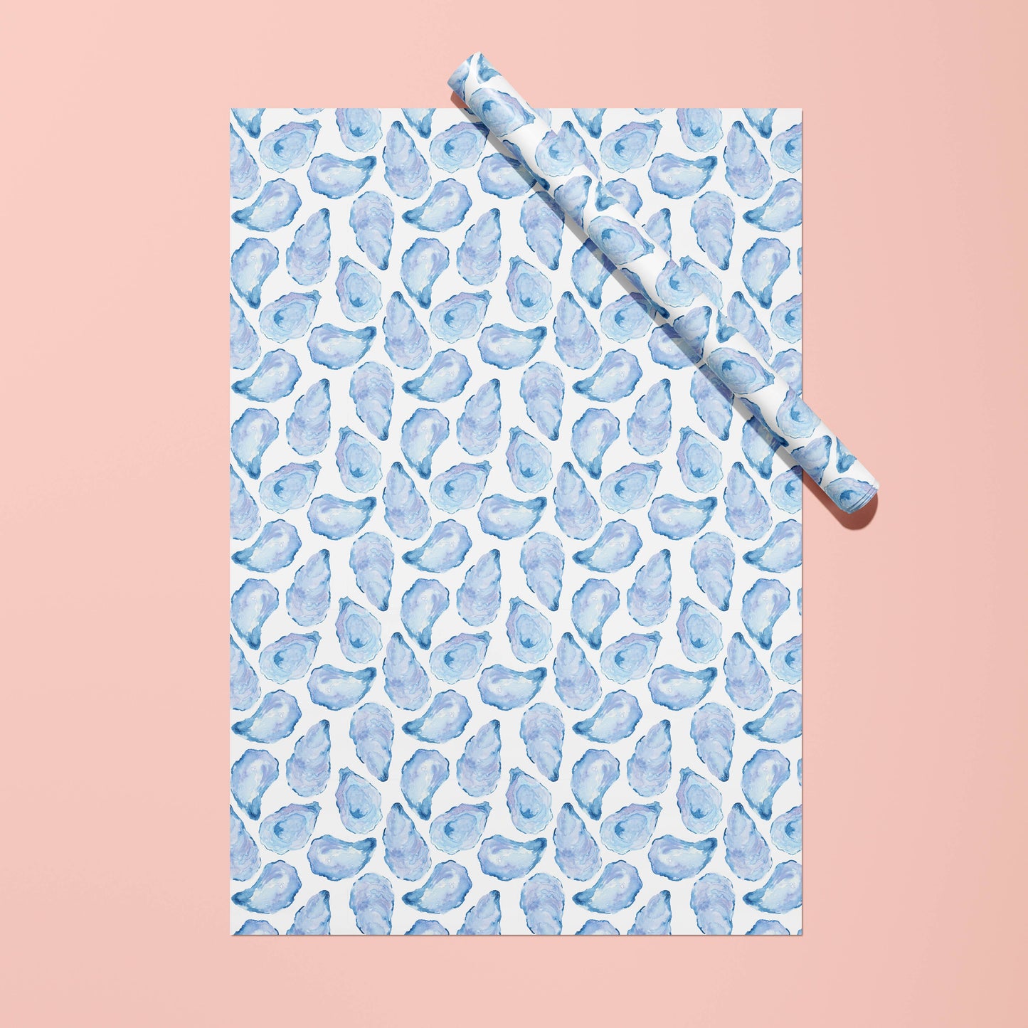 Watercolor Oyster Shell Gift Wrap