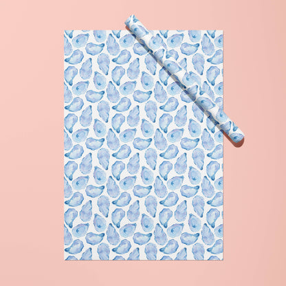 Watercolor Oyster Shell Gift Wrap