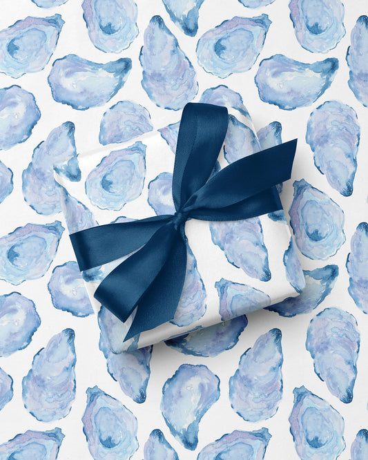 Watercolor Oyster Shell Gift Wrap