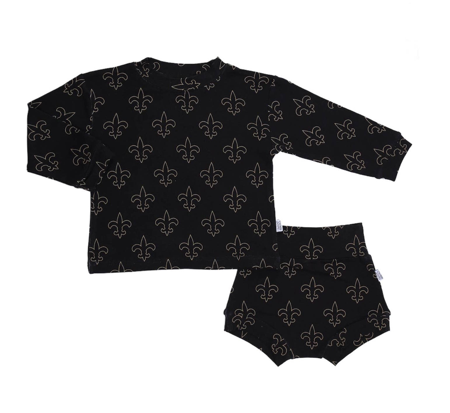 Fleur de lis Bamboo Sweatshirt Set