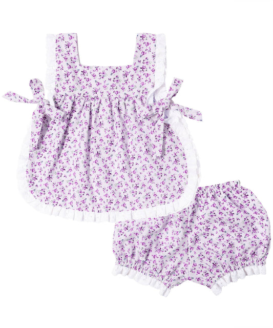 PREORDER | Purple Apron Top And Bloomers