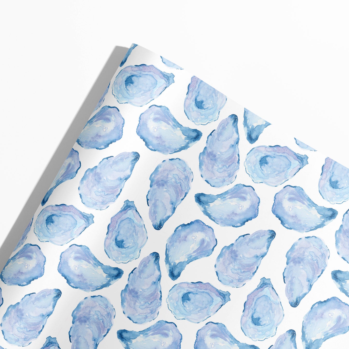 Watercolor Oyster Shell Gift Wrap