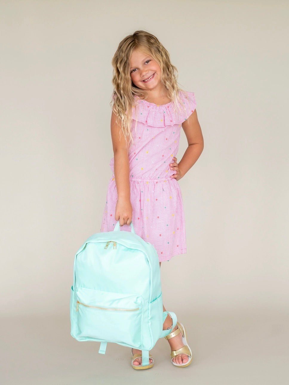 Charlie Backpack | Mint - Little Baby