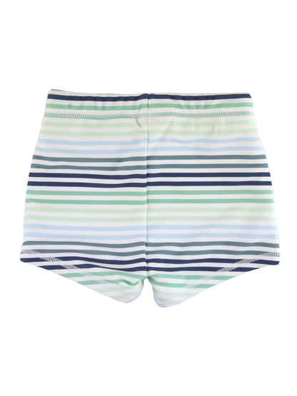 Coastal Stripes Swim Shorties - Little Baby