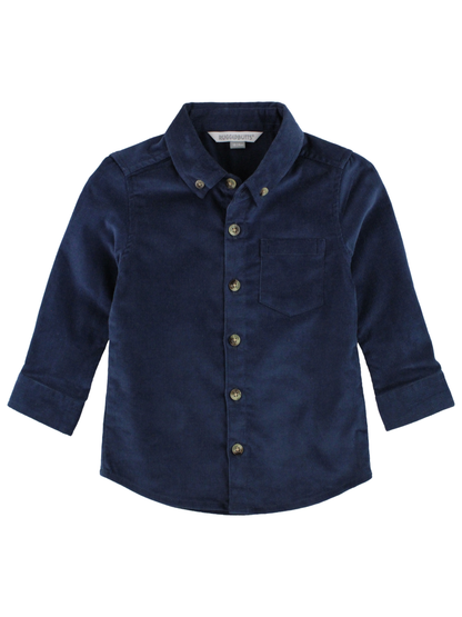 Boys Stretch Corduroy Button Down Shirt