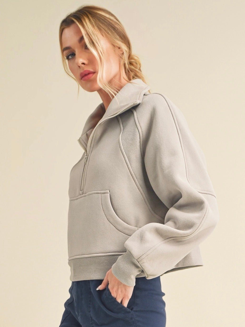 Dove Half Zip - Little Baby