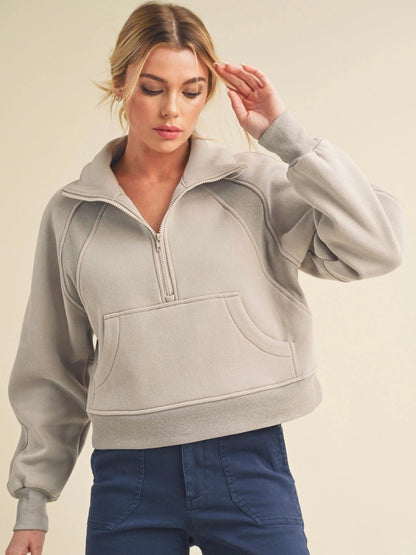 Dove Half Zip - Little Baby