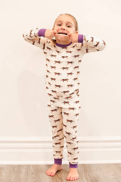 Purple Tiger Pajama Set