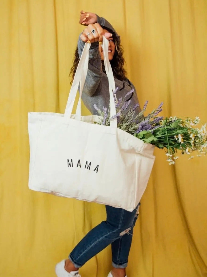 Mama Canvas Tote Bag