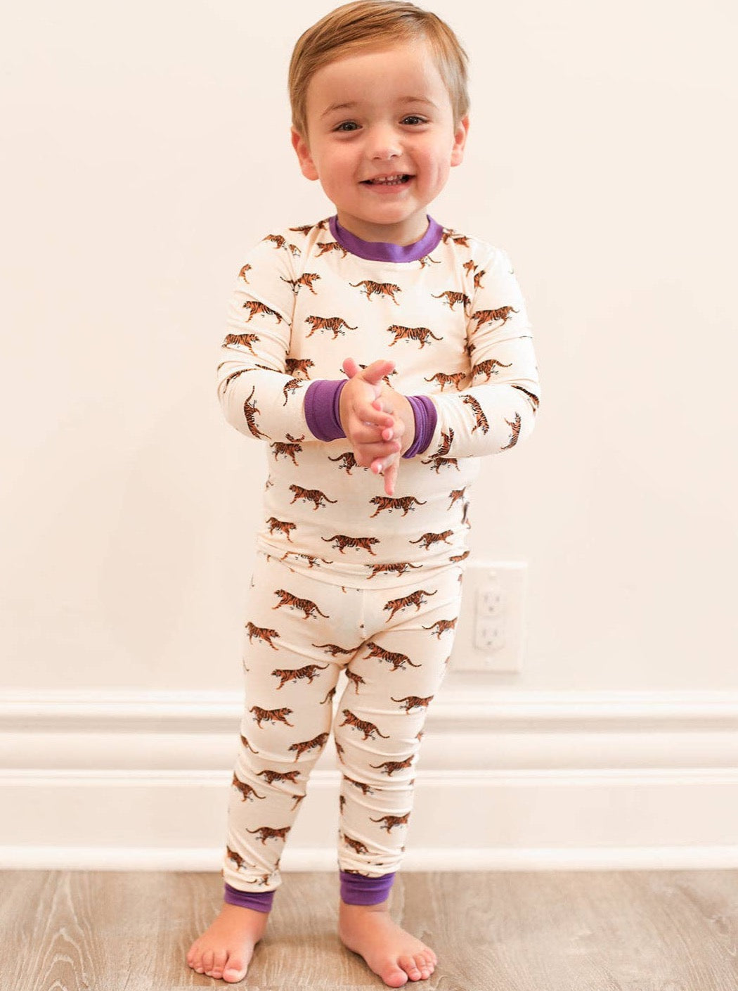 Purple Tiger Pajama Set